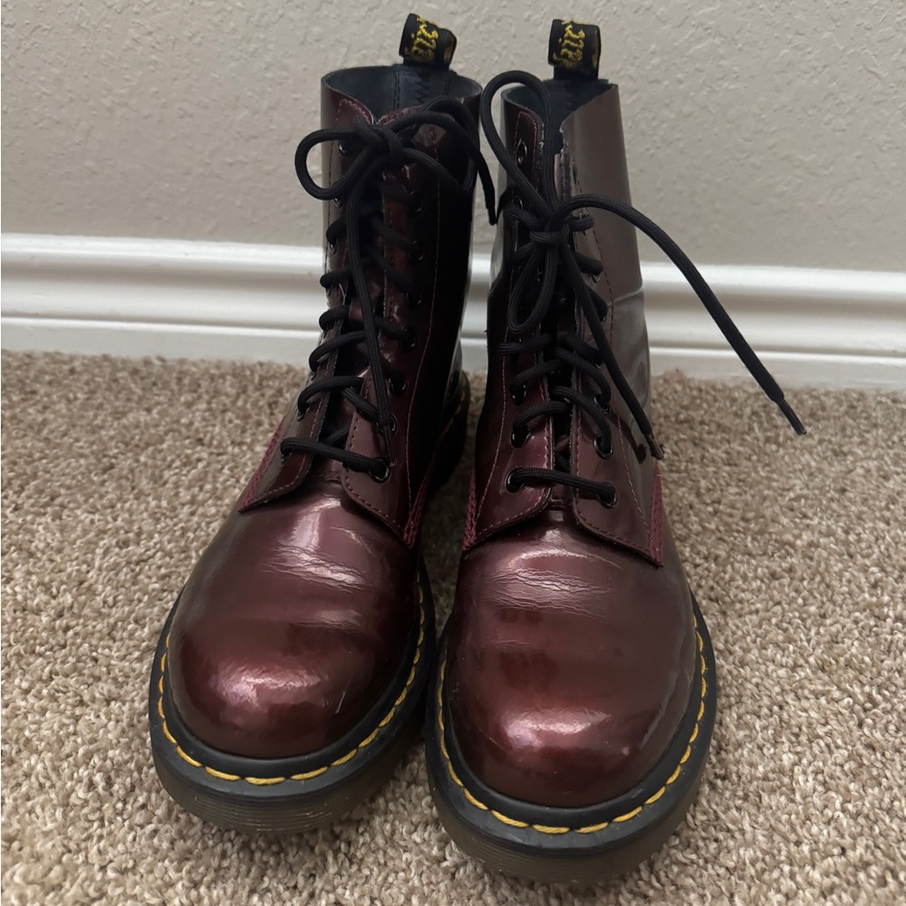 Dr. Martens Burgundy Chrome Pascal 1460
